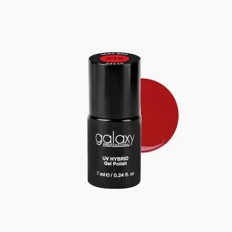 CORAL RED - trajni lak za nokte UV/LED Hybrid 7 ml - Sexy Red S039